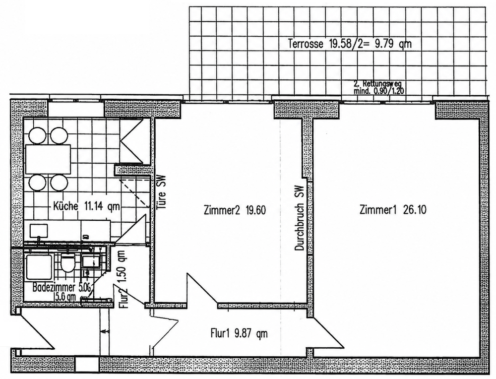 Grundriss Köln Porz Ohmstr.